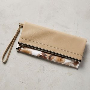 ANTHROPOLOGIE~Antiquary Wristlet Foldover Floral